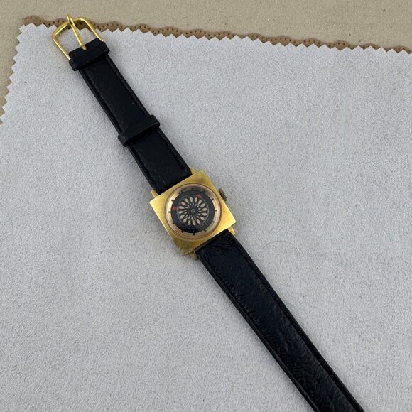 Vintage Retro Art Deco Earnest Borel Kaleidoscope Cocktail Mystery Dial Watch main image 5